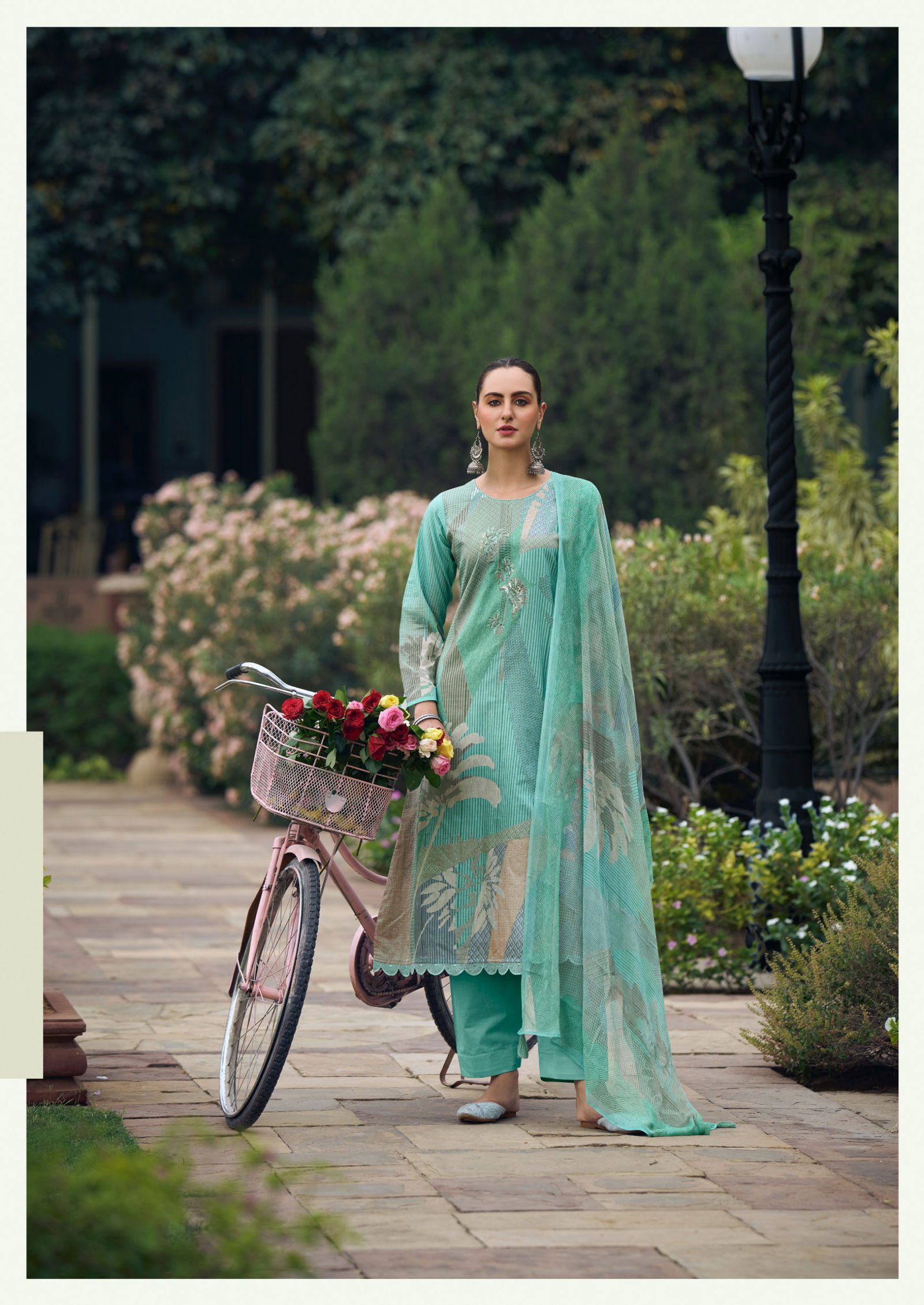 Maritza By Prm Fancy Work Printed Lawn Cotton Dress Material Wholesale Market In Surat